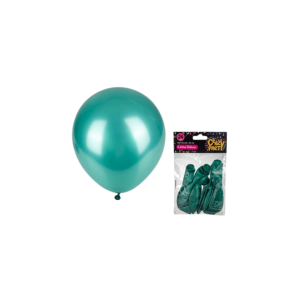 Balloons Helium 6Pc Metallic Green F-01