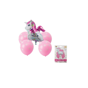 Balloon Bouquet Happy Birthday Unicorn F-07