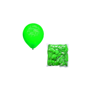 Balloons Helium 1Pc Dark Green Print F-01