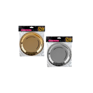 Party Plates Metallic 23Cm 10Pc