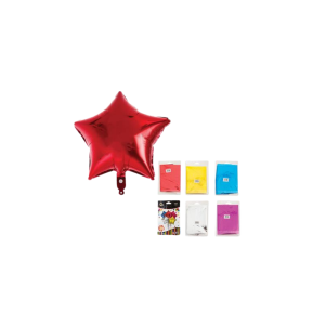 Balloons Helium Foil Star 1Pc Ast F-01